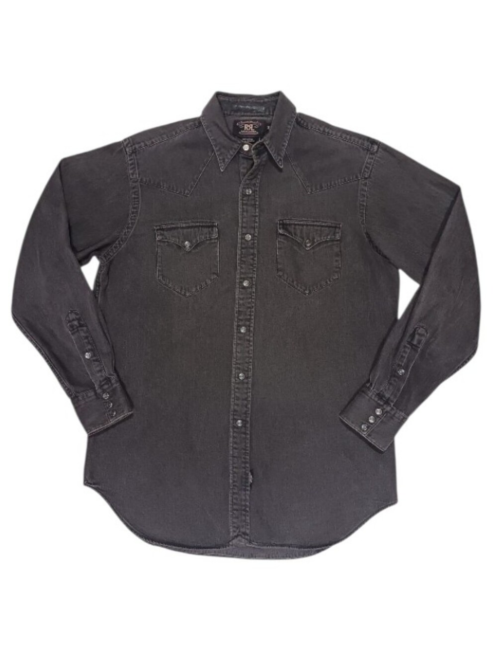 RRL Vintage Double R Ralph Lauren Buffalo Western Denim Workshirt Pearl Snap